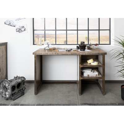 Heavy Industry Solid Wood Writing Desk