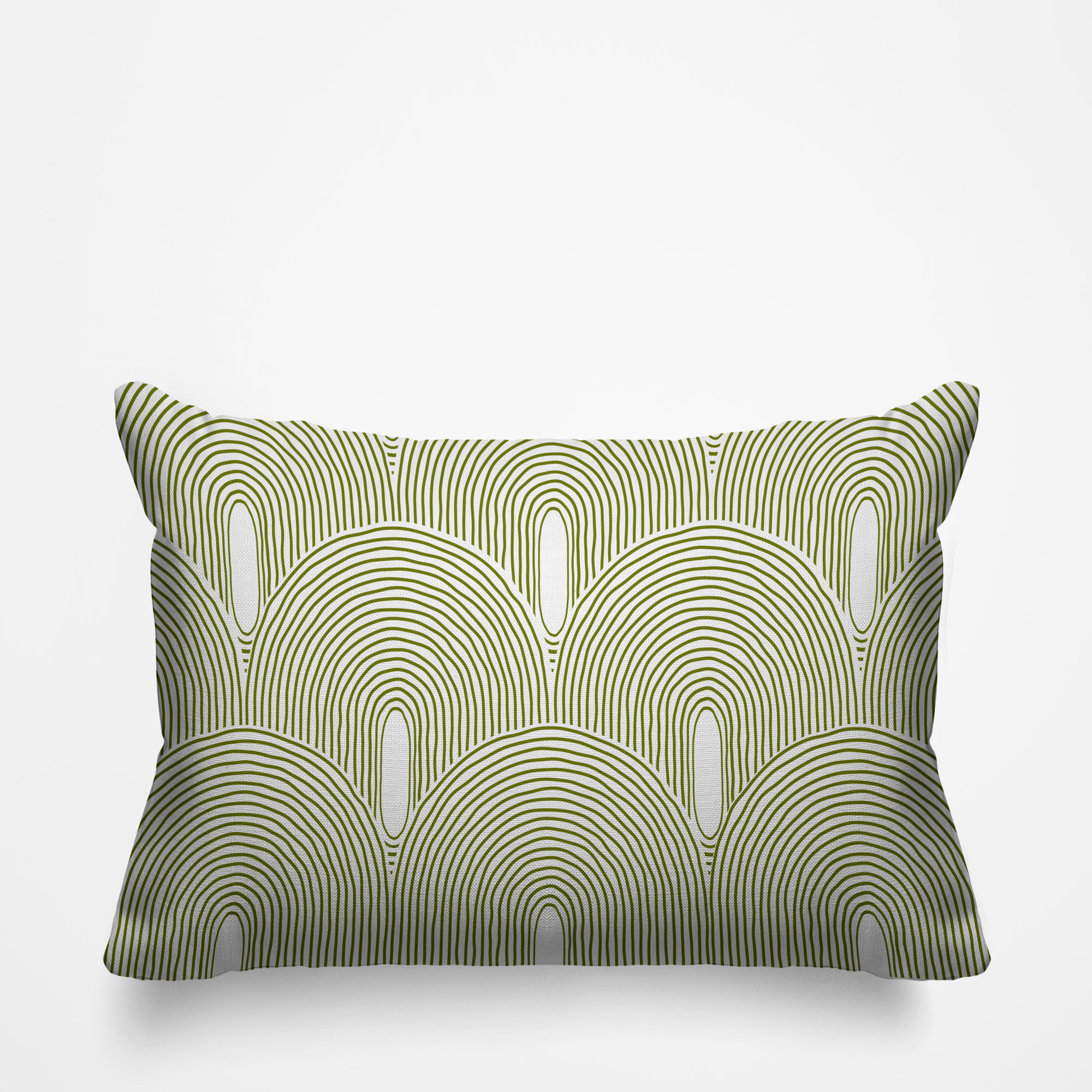 Limpo Starburst Spun Polyester Indoor/Outdoor Throw Pillow, Rectangular, 14"H x 20"W, Chartreuse