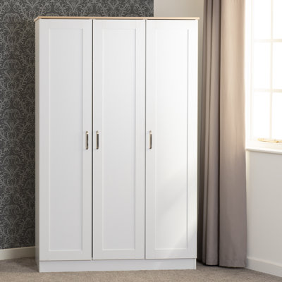 Henryville 3 Door Manufactured Wood Wardrobe