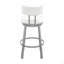 Tabouret de bar pivotant en similicuir Yandra