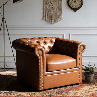Fauteuil club pivotant Chesterfield