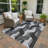 Machine Washable Indoor/Outdoor Lockway ACN2422 Mid-Century Modern Rug-1301503931