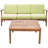 3 SEATER SOFA AND TABLE SET