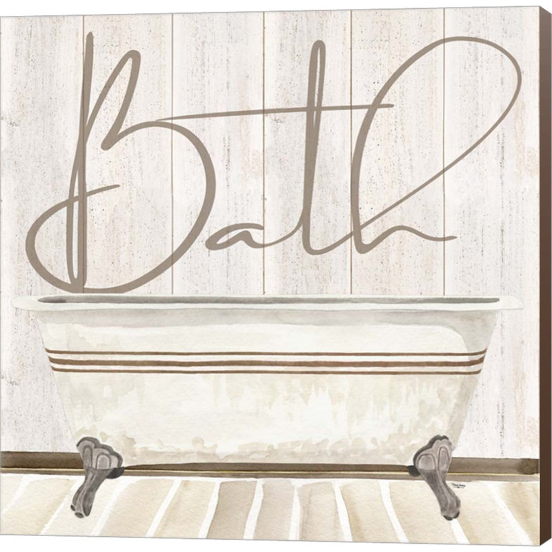 «Rustic Bath II Bath» par Tara Reed, art mural sur toile