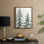 «Christmas Holiday Art XCIV», reproduction d'art encadrée - bois massif