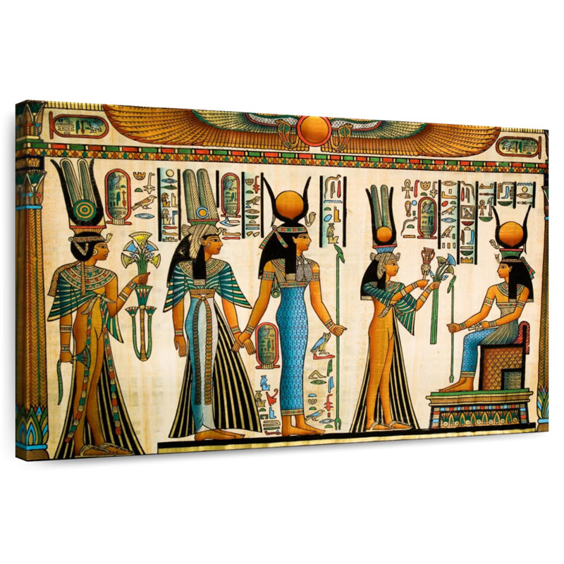 Papyrus de Pharaon antique Leisha, H 26 po x l 39 po
