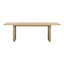 Round Off 88'' Solid Wood Dining Table-1019880256
