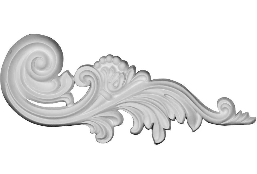 Medway 4.88'' H x 11.88'' W x 0.875'' D Urethane Onlay Scroll Ekena Millwork
