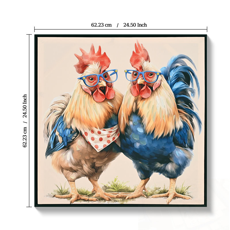 Farmhouse Rooster, art mural