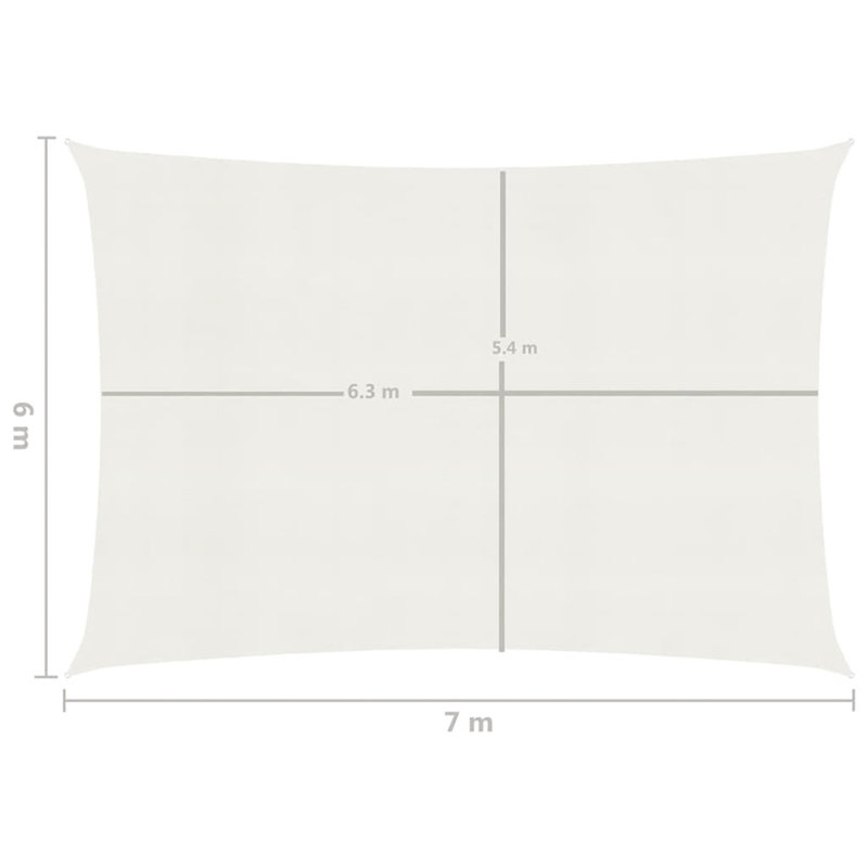 Atsabe Shade Sail, 6m W x 6m L, White
