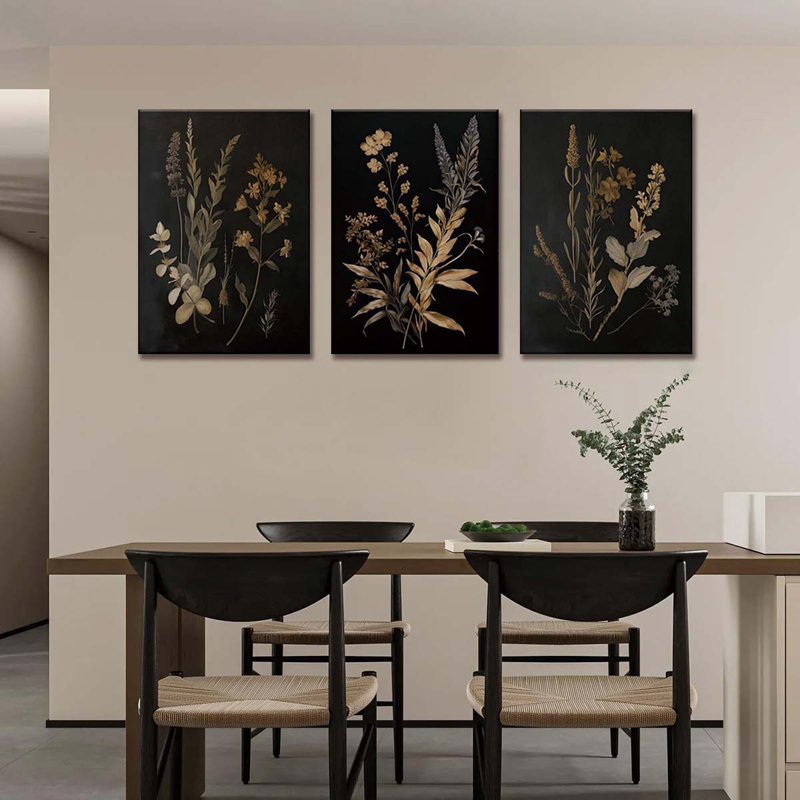 3 Piece Wrapped Canvas Print, 40 cm H x 60 cm W