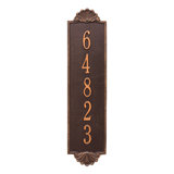 Shell Personalized Vertical Estate 5-Line Wall Address Plaque