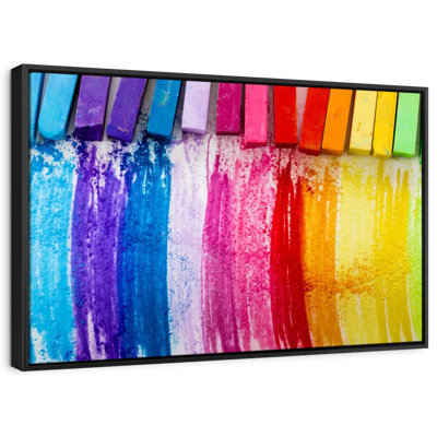 " Colorful Chalk Pastels Canvas Print " Print
