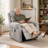 30" W Upholstered Power Recliner with Massage and Heating Side Pockets -Light Gray-1828289419