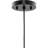 Avec 13.5 in. 1-Light Matte Black Farmhouse Pendant