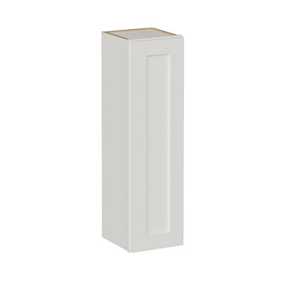 Armoire murale 12 po en bois massif blanc avec 3 tablettes réglables prêtes à assembler pour la cuisine, la salle de bain, la buanderie et le garage (l 12 po x P 12 po x H 42 po)