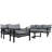 U_Style Multi-Person Outdoor Steel Sofa Set, Waterproof, Anti-Rust And Anti-Uv, Suitable For Gardens And Lawns-1325928036