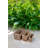 Set Of 3 Grey Rectangle Rattan Baskets