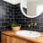 Metallics 3 in. x 6 in. Glass Straight Edge Subway Wall & Accent Tile-36935641