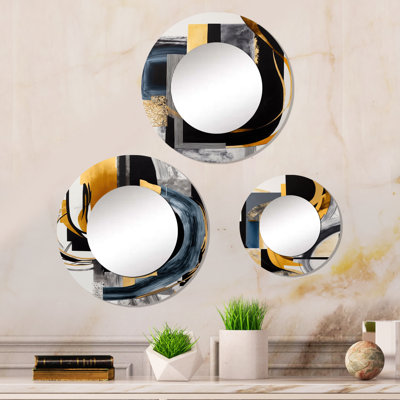 Diggory Metal Round Mirror