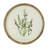 S/4 D19.5" Flora Print Round Frame