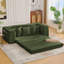 Lit Boneless de 82,25 po, canapé-lit, canapé 2 en 1, canapé-lit en velours côtelé, 5 coussins, poche latérale, deux porte-gobelets, accoudoirs larges, canapé convertible-398703629