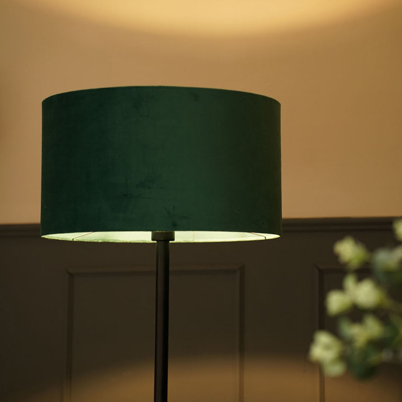 Pearletta Traditional Floor Lamp Set, Yes, Black, Green
