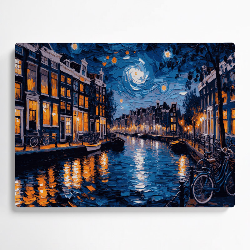 Villes, Pays-Bas, Pays-Bas, art mural gris en métal, H 8 po x l 10 po