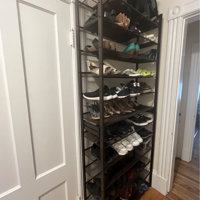 60 Pair Stackable Shoe Rack Dotted Line