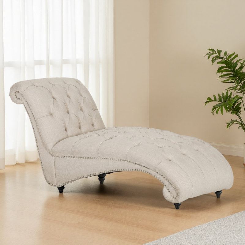 Chaise longue, Beige