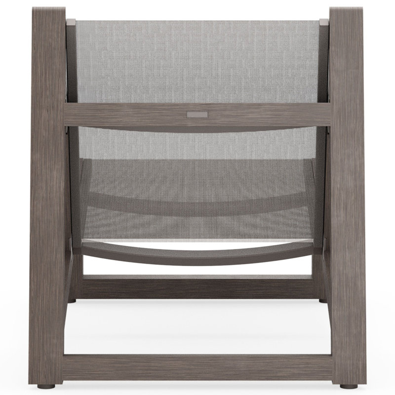 Sierra Outdoor Lounge Chair, Graphite, Pewter