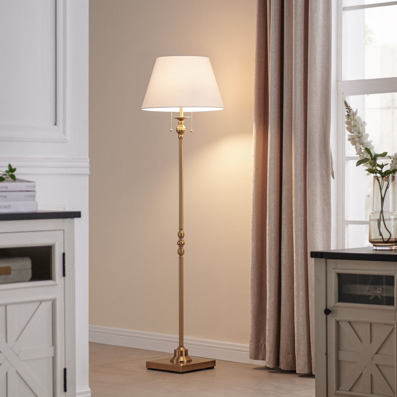 Amiyra 61" Floor Lamp, Antique Gold