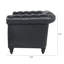 Ensemble de 2 chaises capitonnées Chesterfield-130617358