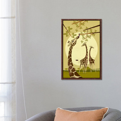 Giraffes 1 Piece Wall Art on Canvas