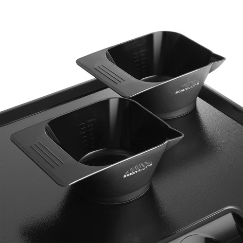 Saloniture Rolling Salon Coloring Tray with Drawer and Magnetic Bowls ...