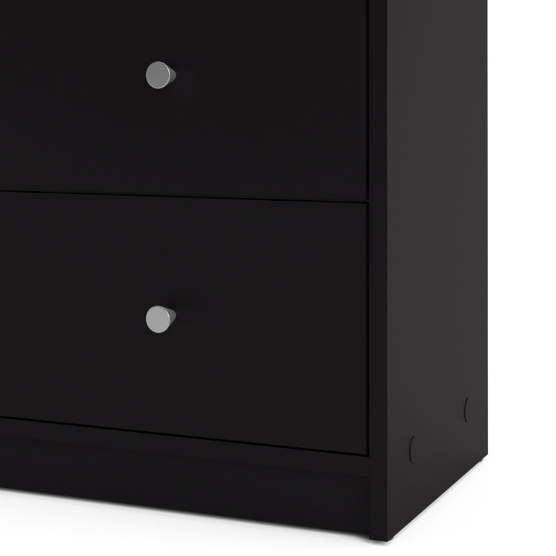 Clanton 6 Drawer 56.34" W Double Dresser, Black