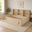 Lit plateforme en bois avec barrière de sécurité et tablettes de rangement pratiques-1774413712-1774413740