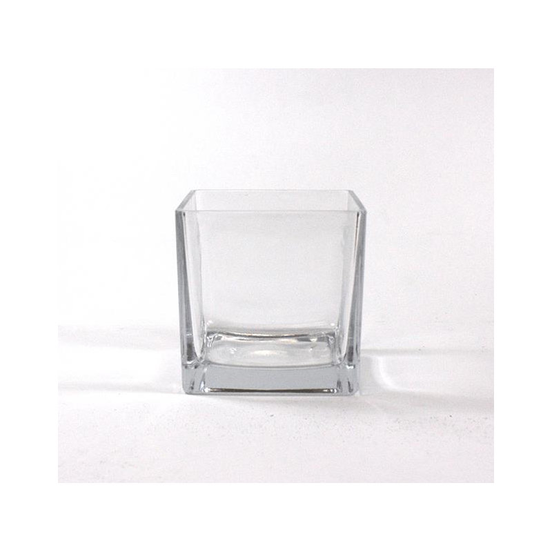 Handmade Glass Table Vase, 6" H x 6" W x 6" D