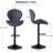 19.29" Bar Stools Set of 2 Modern Swivel Bar Chairs, Barstools Counter Height with High Backrest, Easy 3-5 Minute Assembly for Bar, Kitchen, Dining Room-1899866516-1899866518