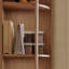 Armoire de coin en bois de noyer clair
