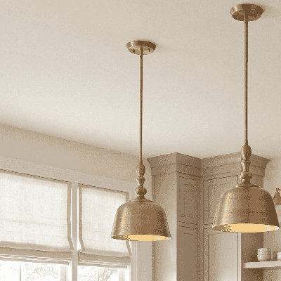 Hempstead 1-Light Dimmable Dome Pendant