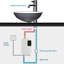 3000w Tankless Hot Water Heater - Instant Electric Shower And Kitchen Water Heating Solution With Advanced Technology