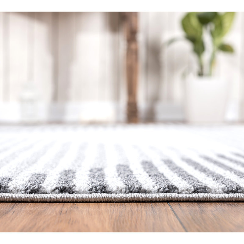 Tapis gris à motif géométrique Sumter, Rectangle 7 pi 9 po x 10 pi 2 po