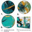 Kaléidoscope cubique jaune sarcelle-400793994-400793995