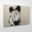 Kissing Police Policeman Graffiti - Wrapped Canvas-19090452