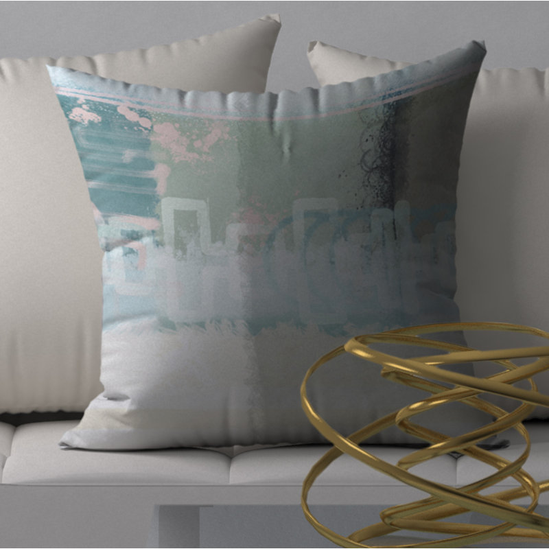 Délicieuse housse de coussin décorative carrée/insert, 18" x 18"