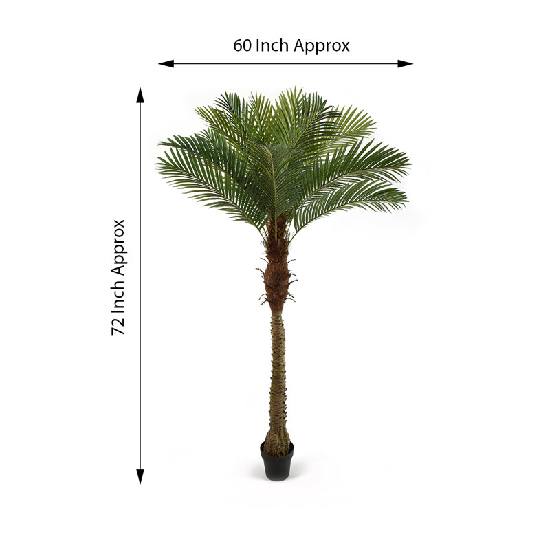 72'' Faux Palm Tree in Pot