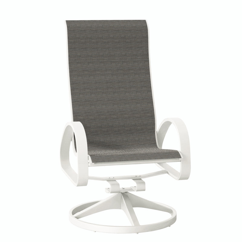 Aruba 1 Outdoor Dining Armchair, Textured Snow, Collect Charcoal