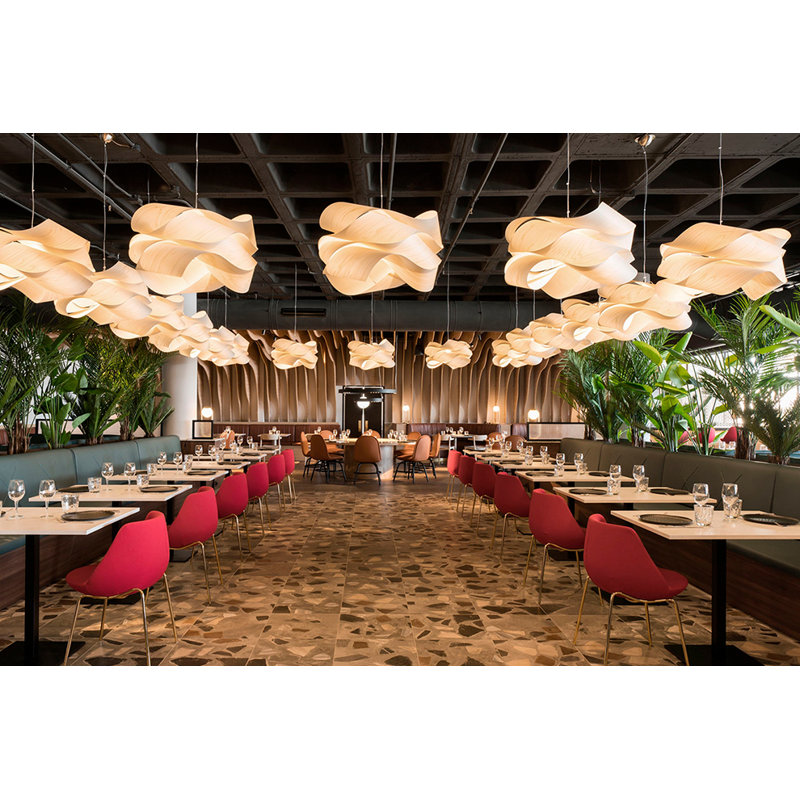 1 - Light Pendant, Matte White, Ivory White, 15.7" H x 27.1" W x 27.1" D