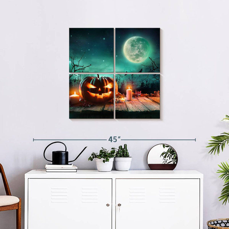 Décoration d'Halloween effrayante Lelend, H 26 po x l 26 po